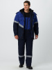 Костюм зимний антистатический Алиот (тк.Смесовая,250 МВО) п/к, т.синий/васильковый