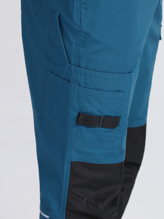 Полукомбинезон ProfLineSpecialist (тк.РипСтоп,240), циан/черный