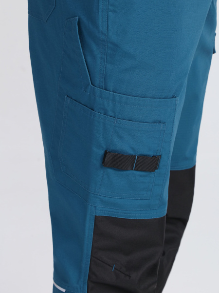 Полукомбинезон ProfLineSpecialist (тк.РипСтоп,240), циан/черный