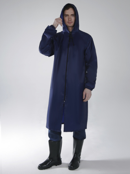 Плащ влагозащитный Стандарт (Таффета/ПВХ,225), синий