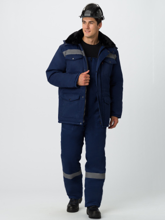 Костюм зимний Мастер (тк.Смесовая,210) п/к, т.синий