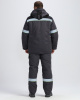 Костюм зимний Ховард (тк.OxLine) п/к, т.серый/черный/лимонный
