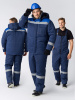 Костюм зимний Труженик-Ультра-2 У. (тк.Смесовая,210) п/к, т.синий/васильковый