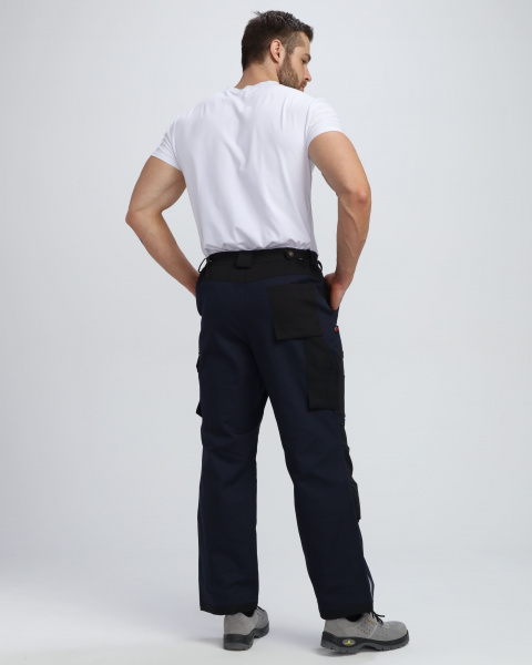 Брюки Айкор (тк.Смесовая МВО,270), т.синий/черный