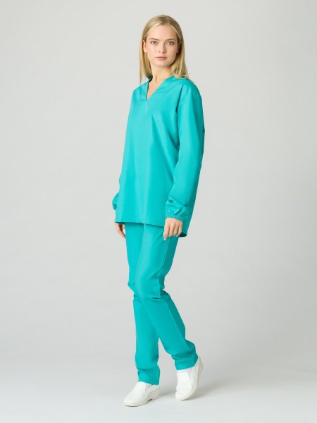 Костюм женский Хаспфуд-База (тк.ТиСи,120), бирюзовый