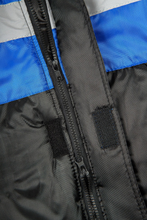 Костюм зимний Мегрес-2 СОП (тк.OxLine,90) п/к, васильковый/черный