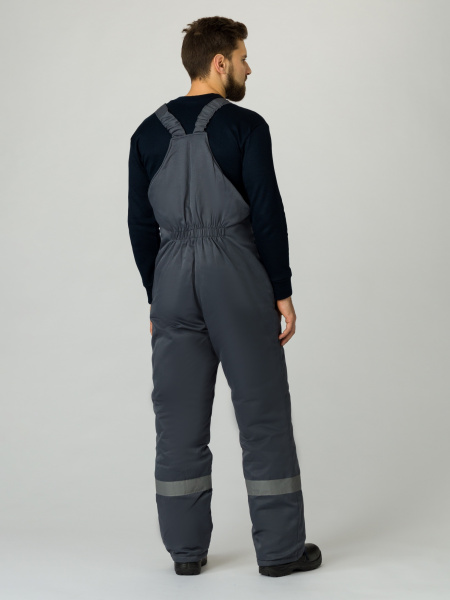 Полукомбинезон зимний Квайл (тк.Смесовая,210), т.серый