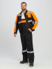Костюм Вивантек-2 СОП (тк.Смесовая МВО,240) п/к, черный/оранжевый