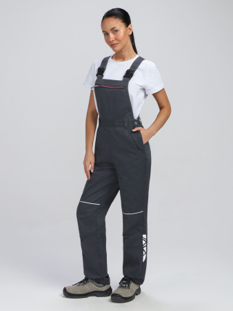 Полукомбинезон женский ProfLineSpecialist (тк.Смесовая,240), серый/розовый