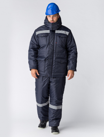 Костюм зимний Мастер (тк.Оксфорд) п/к, т.синий