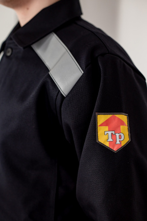 Костюм сварщика с усилением Арсенал-СОП 3 кл.защиты (тк.Хлопок-ОП,490) брюки, черный