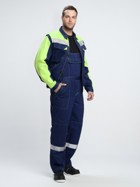 Костюм Роба-2 СОП (тк.Смесовая,210) п/к, т.синий/лимонный