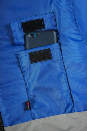 Костюм зимний Мегрес-2 СОП (тк.OxLine,90) п/к, васильковый/черный