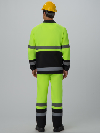 Костюм сигнальный Яркон-2 СОП (тк.Смесовая,210) п/к, лимонный/черный