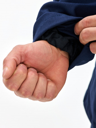 Костюм сварщика Велдсвар-СОП 2 кл.защиты (тк.Хлопок-ОП,350) брюки, т.синий/васильковый